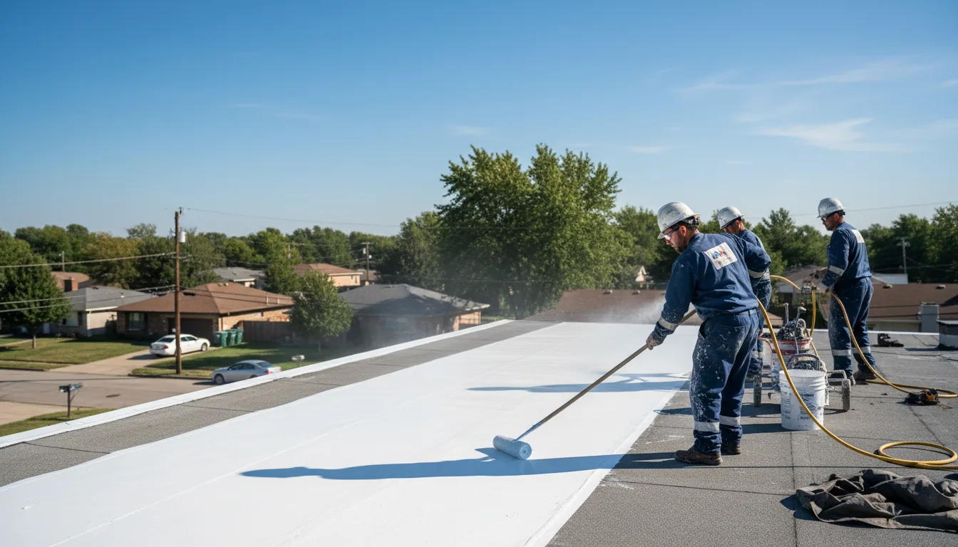 Commercial roof coating in Woonsocket, RI near me